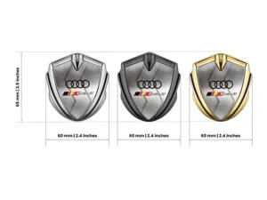 Audi Metal Emblem Badge Customizable Force Design